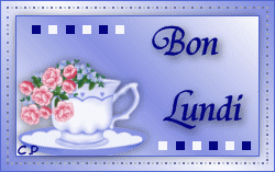 Gif animé Bon lundi fleurs